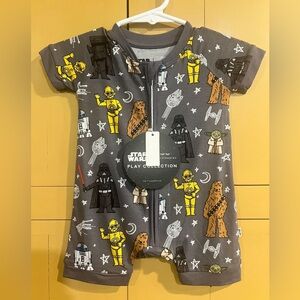 NWT Star Wars little sleepies 0-3 month shorty